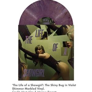 SEALED Taylor Swift Life of a Showgirl Shiny Bug Violet Shimmer Marbled vinyl
